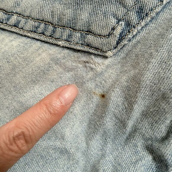 VTG 90s GAP Wide Leg Jeans Made in USA 28x30 Baggy Thrashed Grunge Skater Unisex - Picture 6 of 16